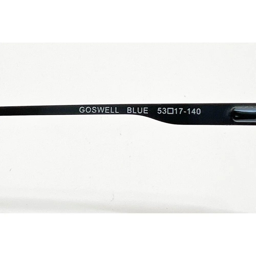 Ben Sherman Eyeglasses Mens Blue Goswell Half Rim Rectangle 53-17-140